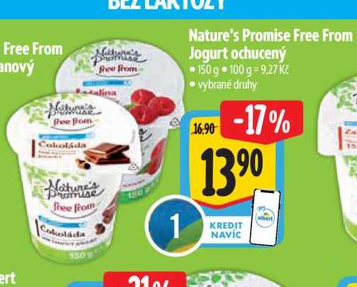  Nature's Promise Free From Jogurt ochucený 150 g 