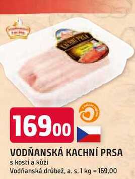 VODŇANSKÁ KACHNÍ PRSA s kostí a kůži 1kg