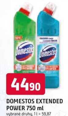 DOMESTOS EXTENDED POWER 750 ml vybrané druhy