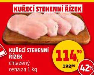 KUŘECÍ STEHENNÍ ŘÍZEK chlazený, 1 kg