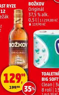 BOŽKOV Originál 37,5% alk., 0,5 l