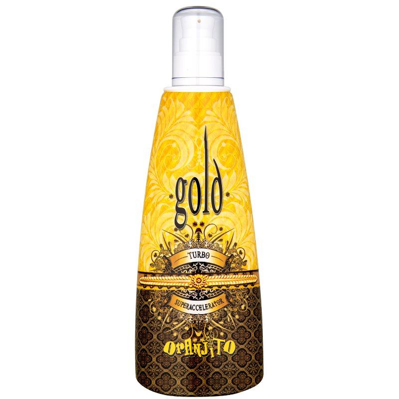 Oranjito Max. Effect Gold Turbo opalovací mléko do solária pro urychlení opalování 250 ml