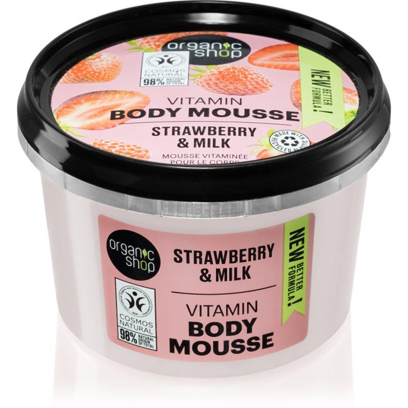 Organic Shop Strawberry & Milk tělová pěna 250 ml