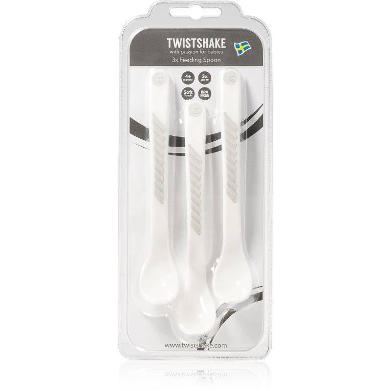 Twistshake Feeding Spoons lžička White 4 m+ 3 ks