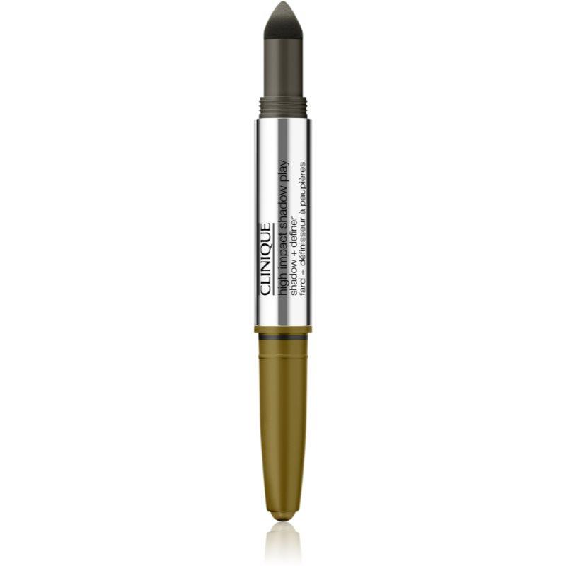 Clinique High Impact Shadow Play™ Shadow & Definer oční stíny v tužce duo odstín Mixed Greens 1,9 g