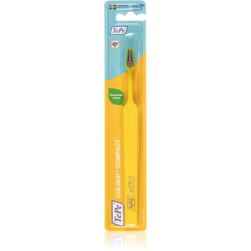 TePe Colour Compact X-Soft zubní kartáček Yellow 1 ks