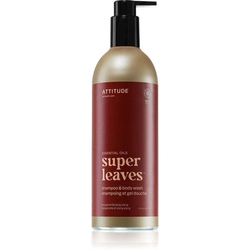 Attitude Super Leaves Bergamot & ylang-ylang šampon a sprchový gel 2 v 1 473 ml