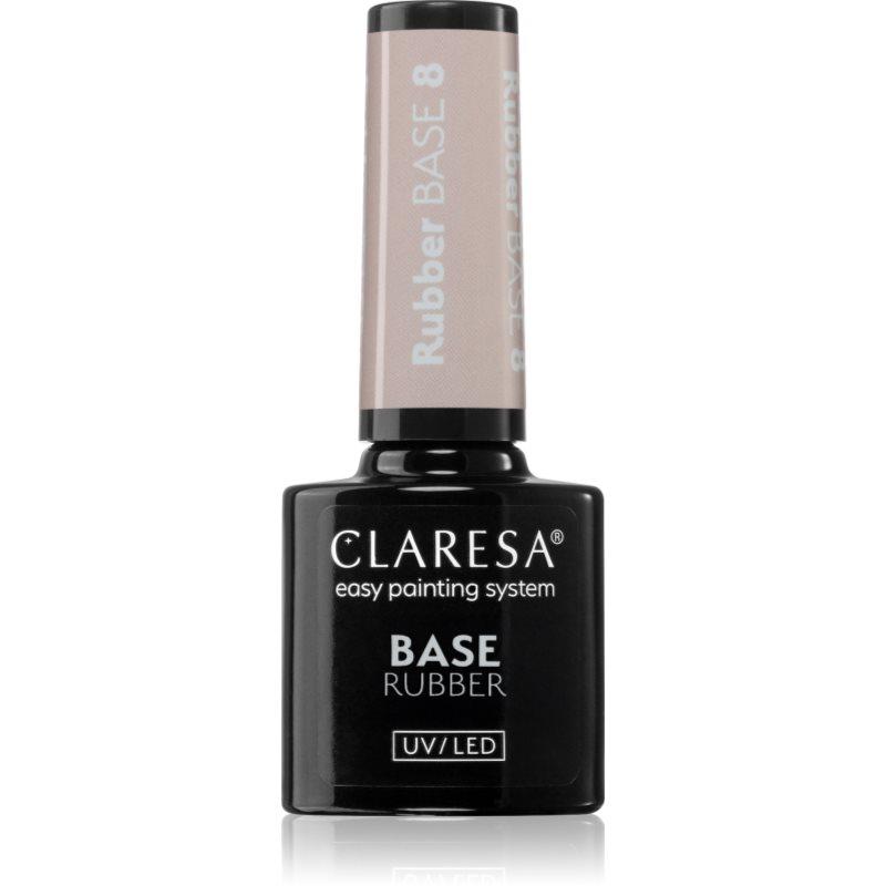 Claresa UV/LED Base Rubber podkladový lak pro gelové nehty odstín 8 5 g