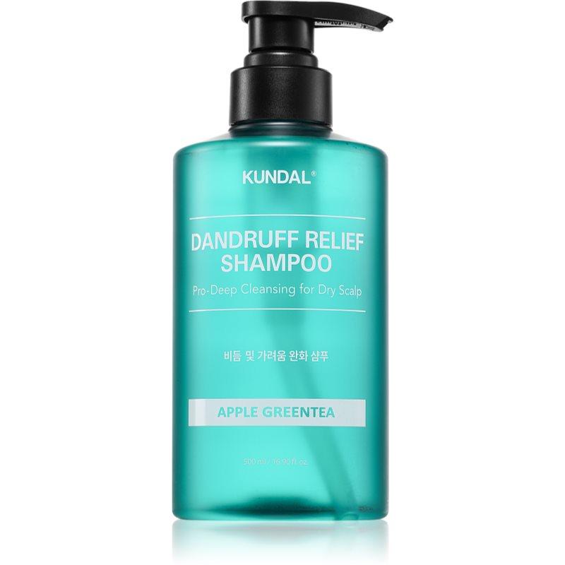 KUNDAL Dandruff Relief Shampoo Apple Green Tea šampon proti lupům a svědění pro suchou pokožku 500 ml