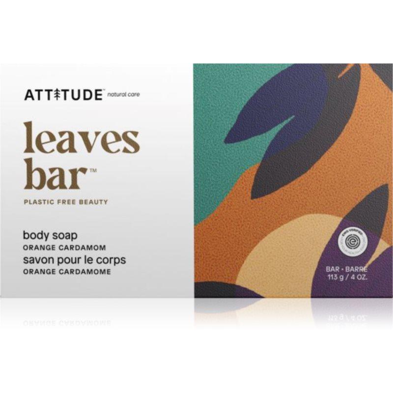 Attitude Leaves Bar Orange Cardamon tuhé mýdlo na tělo 113 g