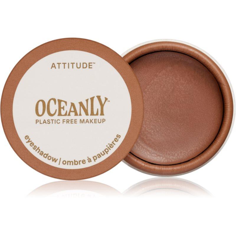 Attitude Oceanly Plastic Free Makeup krémové oční stíny s matným efektem odstín Brown Sugar 5 ml
