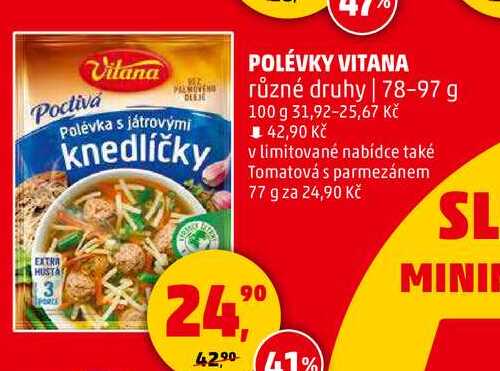 Vitana Polévka různé druhy, 78-97 g 