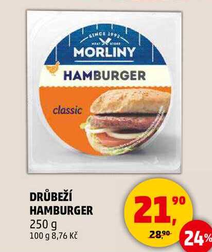 DRŮBEŽÍ HAMBURGER, 250 g 