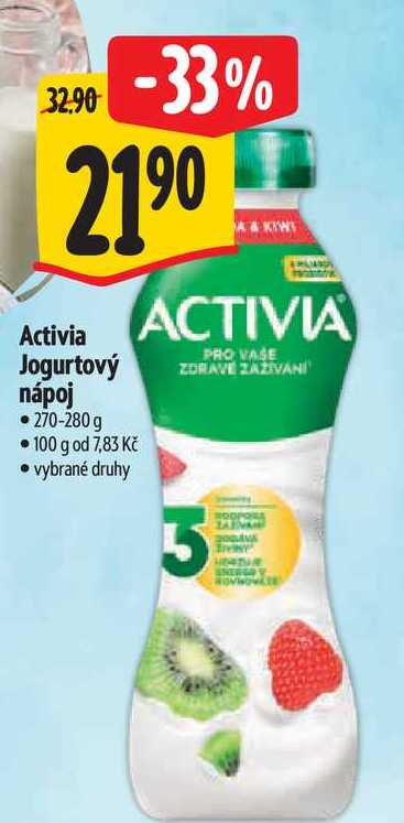 Activia Jogurtový nápoj, 270-280 g