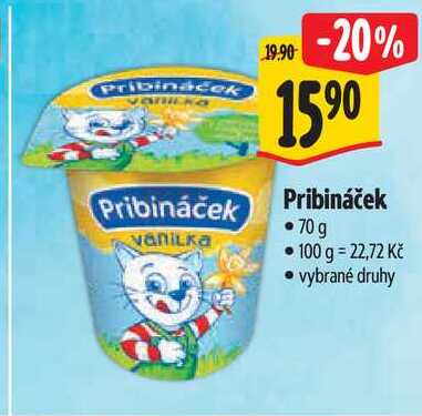 Pribináček, 70 g 