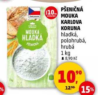 PŠENIČNÁ MOUKA KARLOVA KORUNA, 1 kg