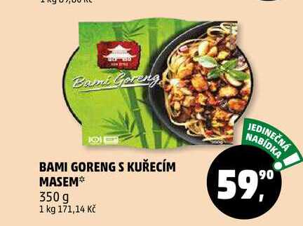 BAMI GORENG S KUŘECÍM MASEM, 350 g  