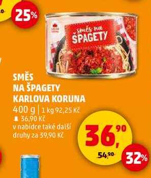 SMĚS NA ŠPAGETY KARLOVA KORUNA, 400 g 