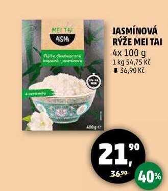 JASMÍNOVÁ RÝŽE MEI TAI, 4x 100 g