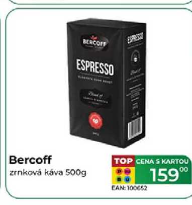 Bercoff zrnková káva 500g 