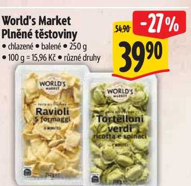 World's Market Plněné těstoviny, 250 g 