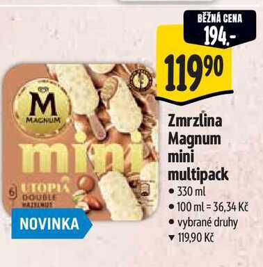 Zmrzlina Magnum mini multipack, 330 ml 