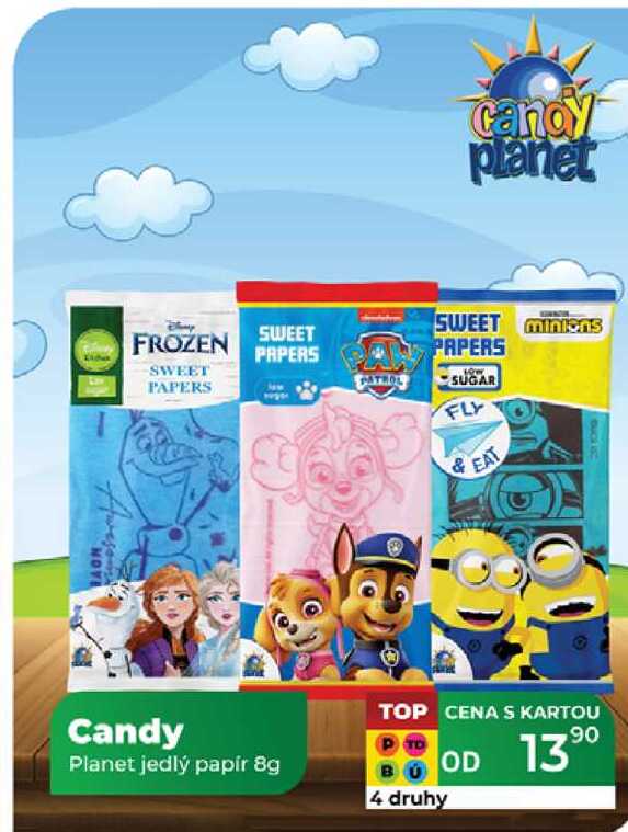 Candy Planet jedlý papír 8g 