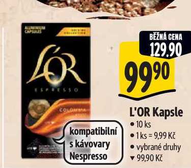 L'OR Kapsle, 10 ks 