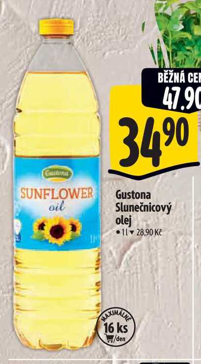 Gustona Slunečnicový olej, 1 l