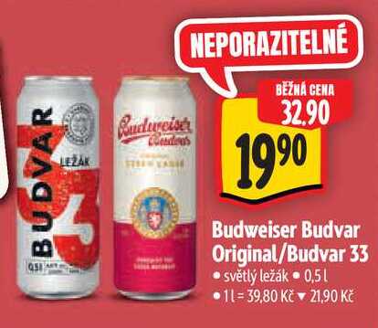 Budweiser Budvar 33, 0,5 l