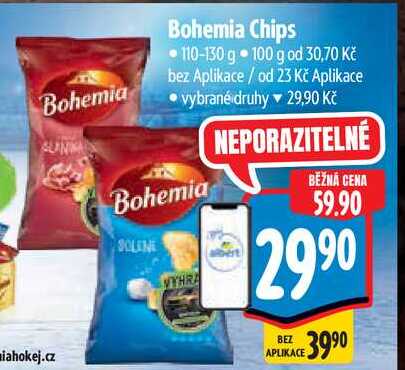 Bohemia Chips, 110-130 g