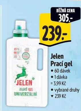 Jelen Prací gel, 60 dávek 