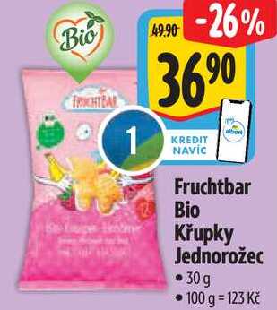Fruchtbar Bio Křupky Jednorožec, 30 g
