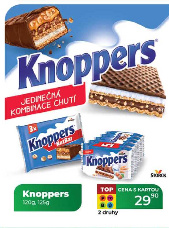 Storck Knoppers Oplatky s mléčným a lískooříškovým krémem 5 x 25g