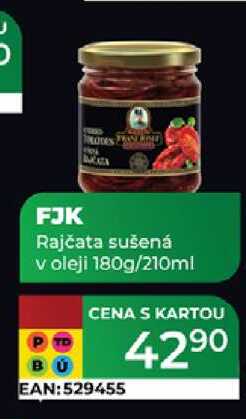 Kaiser Franz Josef Rajčata sušená v oleji 180g/210ml 