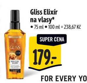 Gliss Elixír na vlasy, 75 ml  