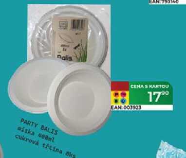 PARTY BALIS miska 400ml cukrová třtina 8ks