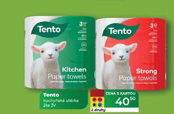 Tento kuchyňská utěrka 2ks 3V 