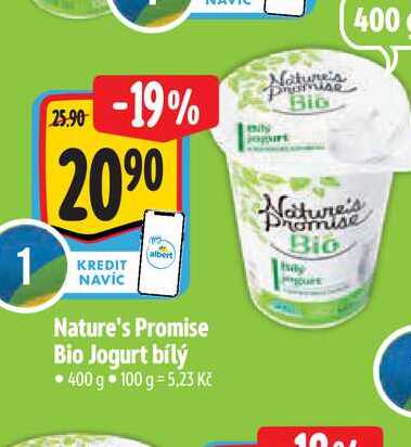  Nature's Promise Bio Jogurt bílý 400 g  