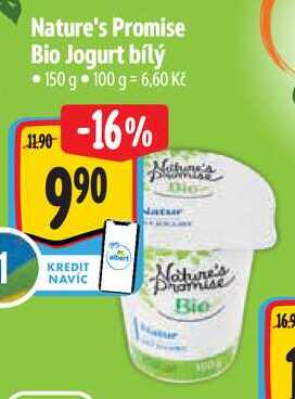 Nature's Promise Bio Jogurt bílý, 150 g 