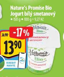 Nature's Promise Bio Jogurt bílý smetanový, 150 g