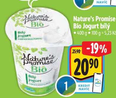 Nature's Promise Bio Jogurt bílý, 400 g 