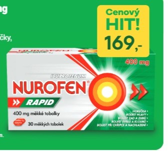NUROFEN Rapid 400 mg 30 měkkých tobolek