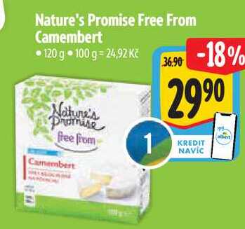 Nature's Promise Free From Camembert, 120 g