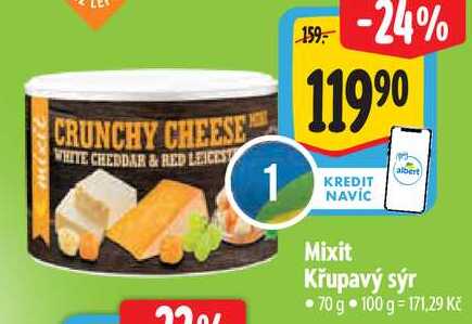 Mixit Křupavý sýr, 70 g 