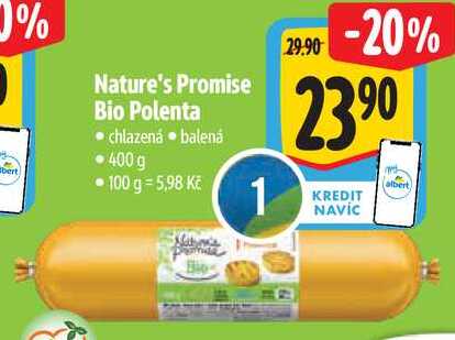 Nature's Promise Bio Polenta, 400 g