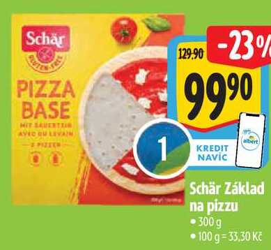 Schär Základ na pizzu, 300 g
