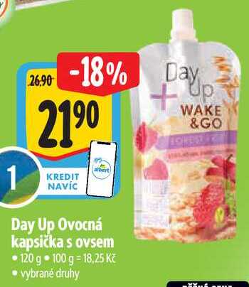 Day Up Ovocná kapsička s ovsem, 120 g 