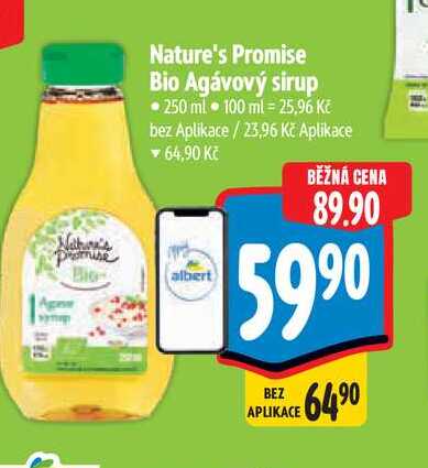 Nature's Promise Bio Agávový sirup 250 ml 