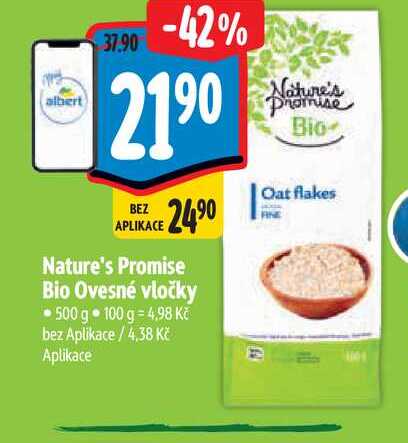   Nature's Promise Bio Ovesné vločky 500 g 